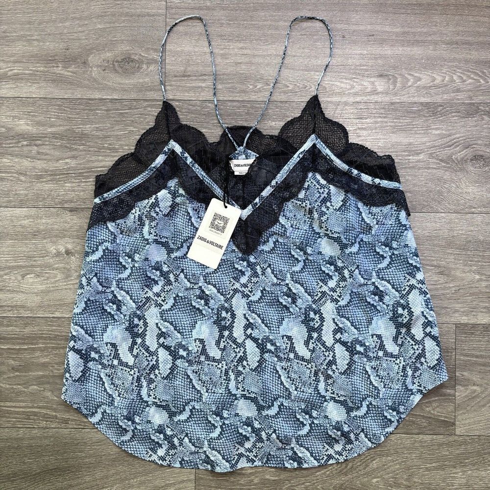 Zadig & Voltaire Christo CDC Wild Tank Shirt Women's‎ Large NWT MSRP $228 Camo